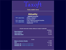Tablet Screenshot of music.taxoft.cz